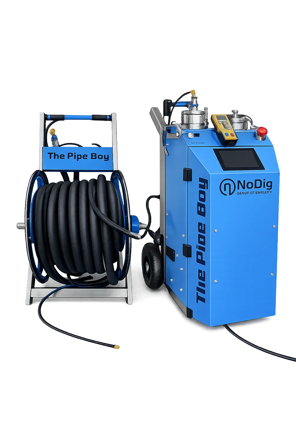 The Pipe Boy – beheizte Schläuche und Trommel